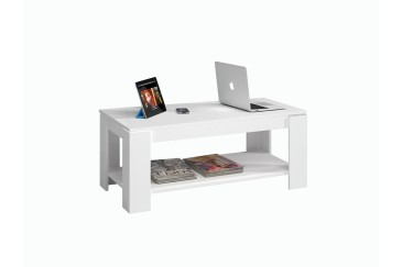 Mesa centro Elevable AMBIT Blanco Artik