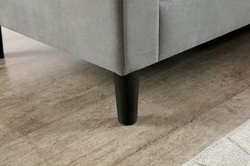 Sofá Chaiselongue Design 3P reversível na cor CINZA ao MELHOR PREÇO