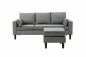 LARIN Chaiselongue Cinzento Reversível LARIN Chaiselongue Cinzento Reversível