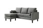 LARIN Chaiselongue Cinzento Reversível LARIN Chaiselongue Cinzento Reversível