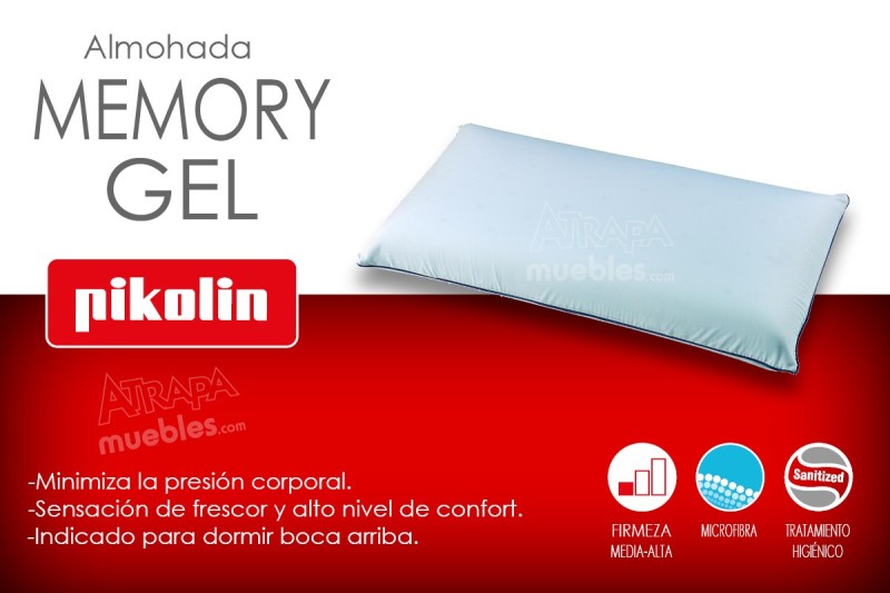 Almohada Pikolin Tacto Gel - Firmeza Media - 90 Cm con Ofertas en Carrefour