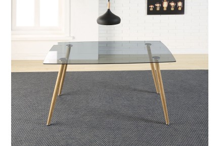 PACK Mesa comedor IENA + 4 sillas NORDIC Blanco