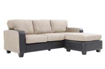 Chaiselongue OSLO Beige Claro Reversible