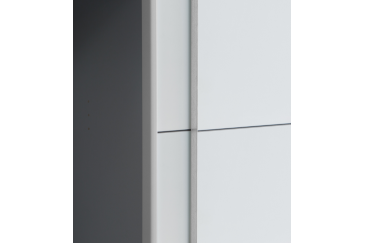 Armario 2 puertas correderas y 2 abatibles de  270cm en color Blanco