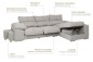 Chaiselongue Derecha COPI Gris