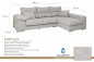 Chaiselongue Derecha COPI Gris