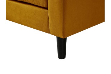 Sofá Chaiselongue de Diseño 3P reversible en color MOSTAZA al MEJOR PRECIO