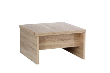 Mesa de centro convertível em mesa de sala de estar 80x80 / 160x80 cm.
