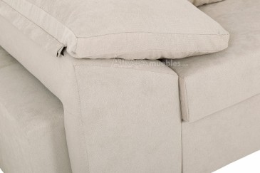 Sofá chaiselonge Cama TOUS Beige al MEJOR PRECIO
