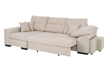 Sofá chaiselonge Cama TOUS Beige al MEJOR PRECIO