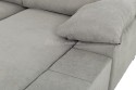Sofá Chaiselongue Reversible VELA Gris Medio