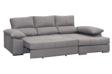 Sofá chaiselonge Cama DANIEL Gris al MEJOR PRECIO
