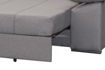 Sofá chaiselonge Cama DANIEL Gris al MEJOR PRECIO