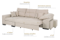 Chaiselongue Cama Esquerda TOUS Bege Chaiselongue Cama Esquerda TOUS Bege
