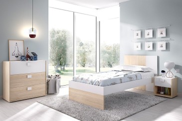 Cama individual de design elegante 90x190