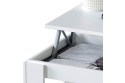 Mesa centro Elevable AMBIT Blanco Artik