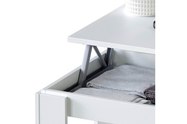 Mesa de centro elevatória MALMO Branco artik ao MELHOR PREÇO