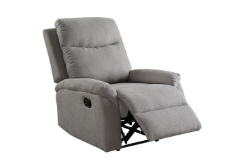 Cadeirão Relax CARLO estofado em cinzento ao MELHOR PREÇO