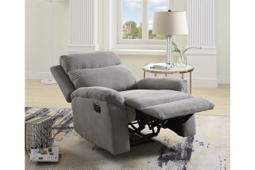 Sillón Relax CARLO  tapizado en color gris al MEJOR PRECIO