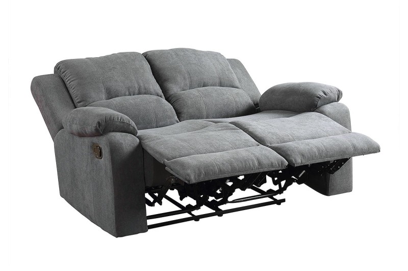 BLAINE sofá relax 2 plazas gris - Conforama