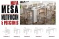Mesa Consola extensible 4 en 1 SOUL Blanco Mesa Consola extensible 4 en 1 SOUL Blanco