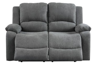 Sofá Relax 2P BISHOP  tapizado en color gris al MEJOR PRECIO