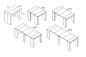 Mesa Consola extensible 4 en 1 SOUL Blanco Mesa Consola extensible 4 en 1 SOUL Blanco