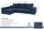 Chaiselongue Izquierda COPI Azul