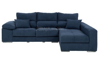 Sofá chaiselonge COPI en elegante color Azul al MEJOR PRECIO