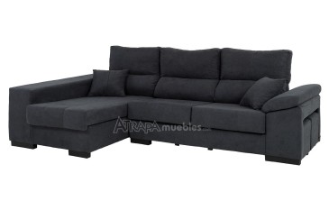 CAYENNE sofá chaise longue em cinzento ao MELHOR PREÇO