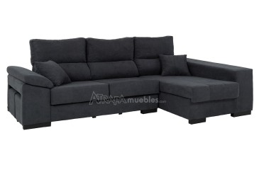 CAYENNE sofá chaise longue em cinzento ao MELHOR PREÇO