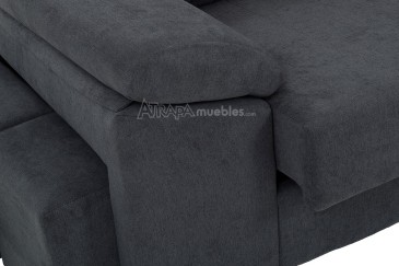 CAYENNE sofá chaise longue em cinzento ao MELHOR PREÇO