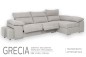 Chaiselongue Derecha GRECIA Gris Claro