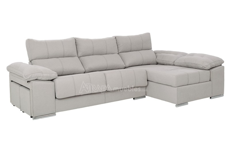 Chaiselongue Derecha GRECIA Gris Claro