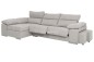 Chaiselongue Izquierda GRECIA Gris Claro