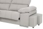 Chaiselongue Izquierda GRECIA Gris Claro