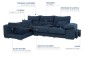 Chaiselongue Izquierda COPI Azul