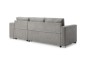 Sofá Chaiselongue Cama MOSCU Gris REVERSIBLE