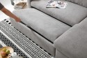 Sofá Chaiselongue Cama MOSCU Gris REVERSIBLE