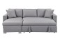 Sofá Chaiselongue Cama LISBOA Gris REVERSIBLE