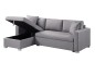 Sofá Chaiselongue Cama LISBOA Gris REVERSIBLE