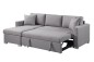 Sofá Chaiselongue Cama LISBOA Gris REVERSIBLE