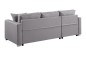 Sofá Chaiselongue Cama LISBOA Gris REVERSIBLE