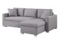 Sofá Chaiselongue Cama LISBOA Gris REVERSIBLE