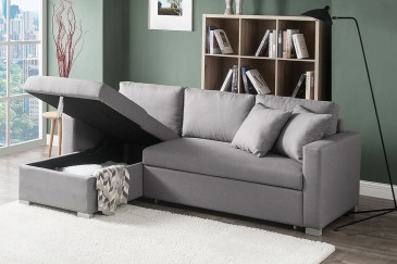Sofá chaiselonge Cama Gris al MEJOR PRECIO