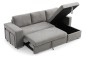 Sofá Chaiselongue Cama MOSCU Gris REVERSIBLE