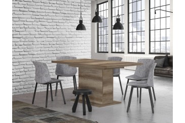 Mesa de salón - comedor BUFFALO Roble Antiguo extensible 160 - 200 cm. 