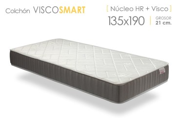 Pack Cabecero + 2 Mesitas + Somier + Colchão Visco 135x190