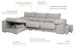 Chaise Longue Esquerda COPI Cinzento Chaise Longue Esquerda COPI Cinzento