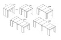 Mesa Consola extensible 4 en 1 CAMBRIAN